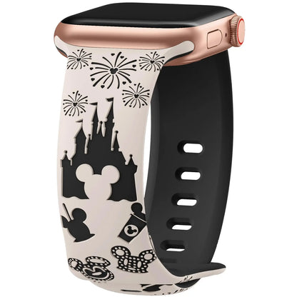 Engraved Silicone Strap for Apple Watch