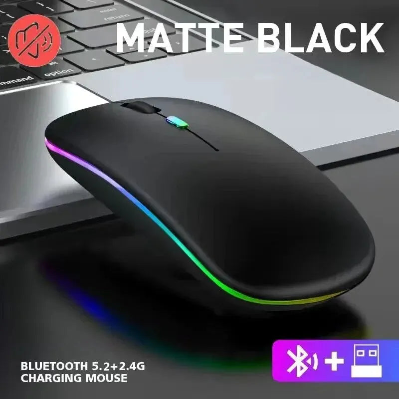 Wireless Rechargeable LED Mouse