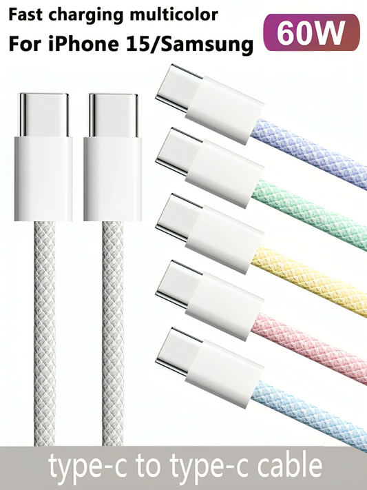 USB-C to Type C 60W Fast Charging Cable