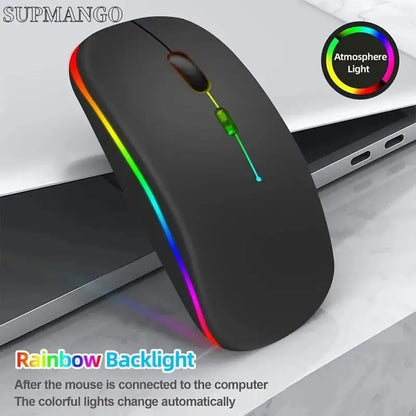 Wireless Rechargeable LED Mouse