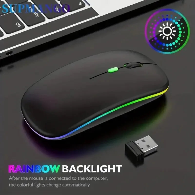 Wireless Rechargeable LED Mouse