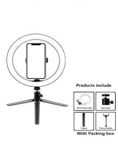 26cm Ring Light with Tripod Stand