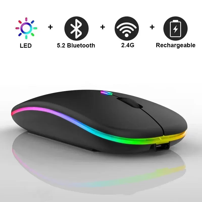 Wireless Rechargeable LED Mouse