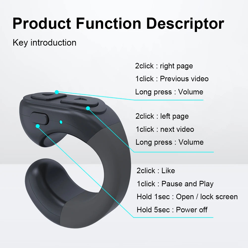 TikScroll Bluetooth Ring